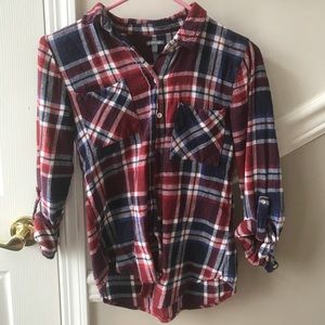 Plaid button up